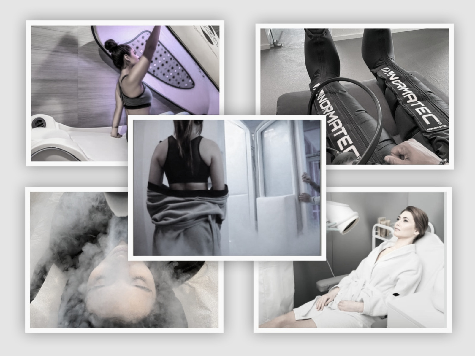 new client sampler in black and white tones
